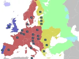 Europäische Zeitzonen und EU-Mitglieder